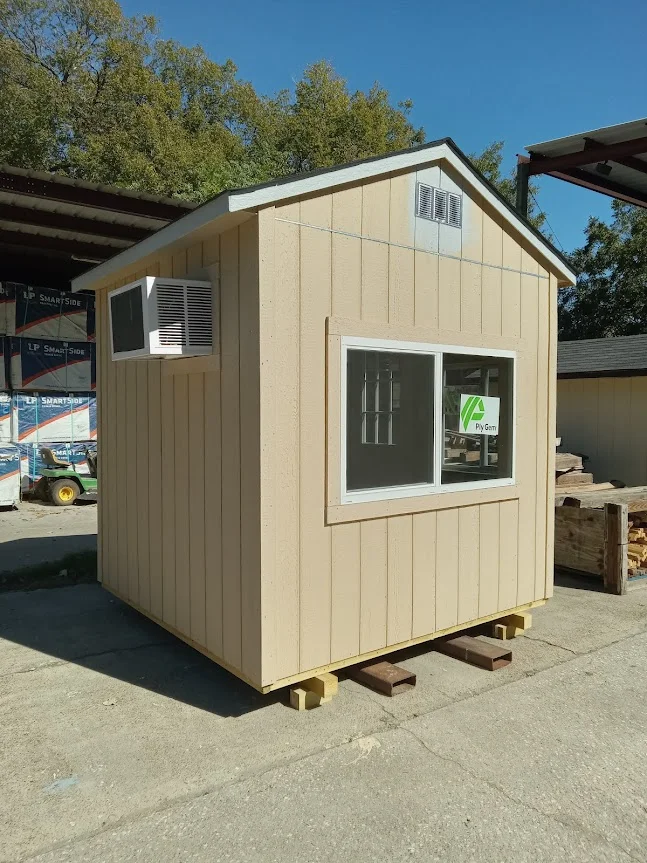 8X8 Guard Shack Finished Inside